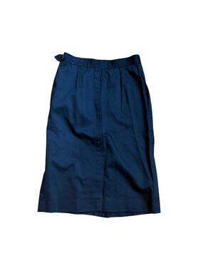 Saint Laurent Rive Gauche Cotton Black Skirt